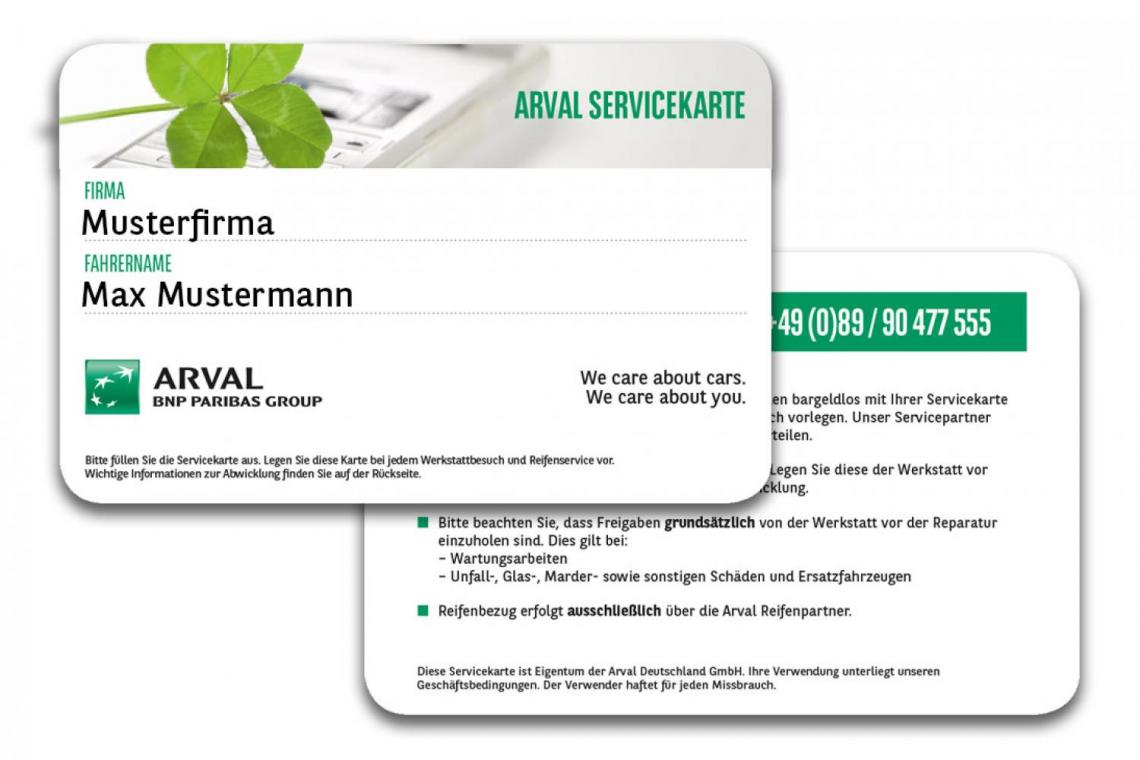 Arval-Servicekarte-Muster-Vorderseite-und-Rückseite